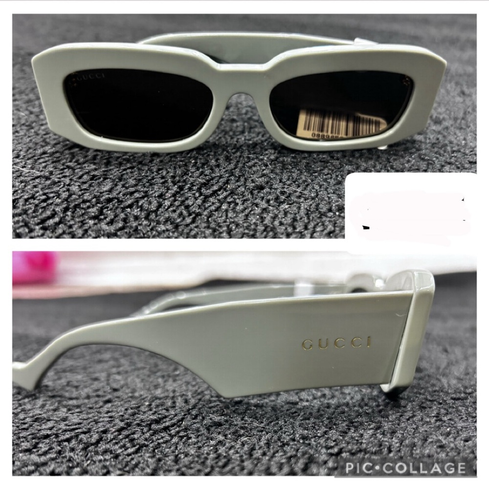 Gucci Green Sunglasses with Bold Frames